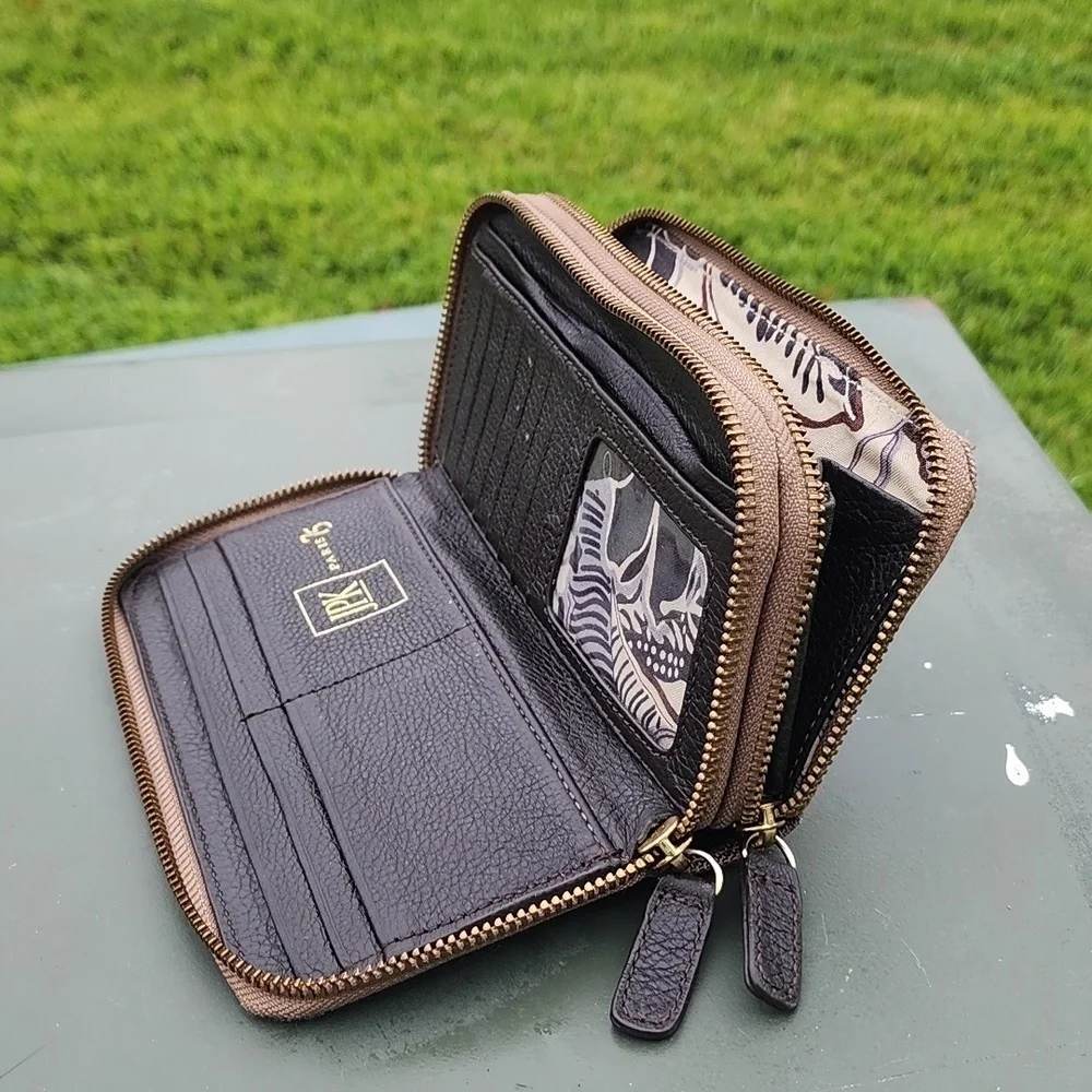 JPK Paris 75 Two-Zipper Tan Wallet